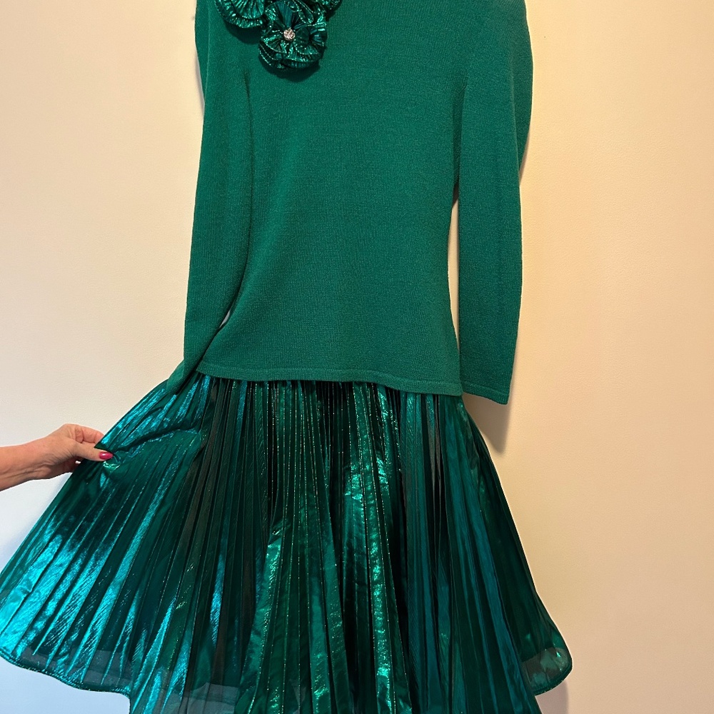 Raul Blanco Emerald Green dress